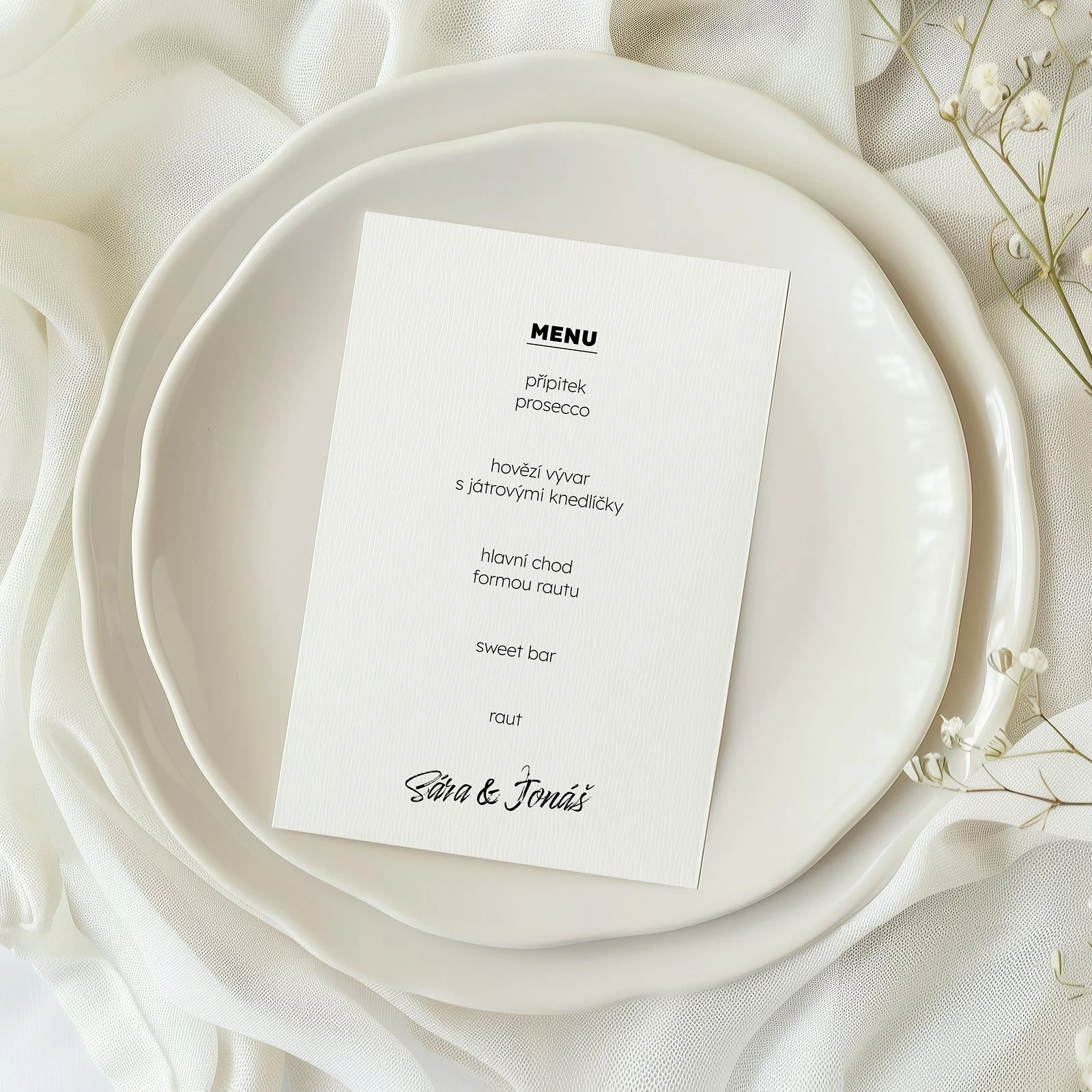 svatební menu No.7