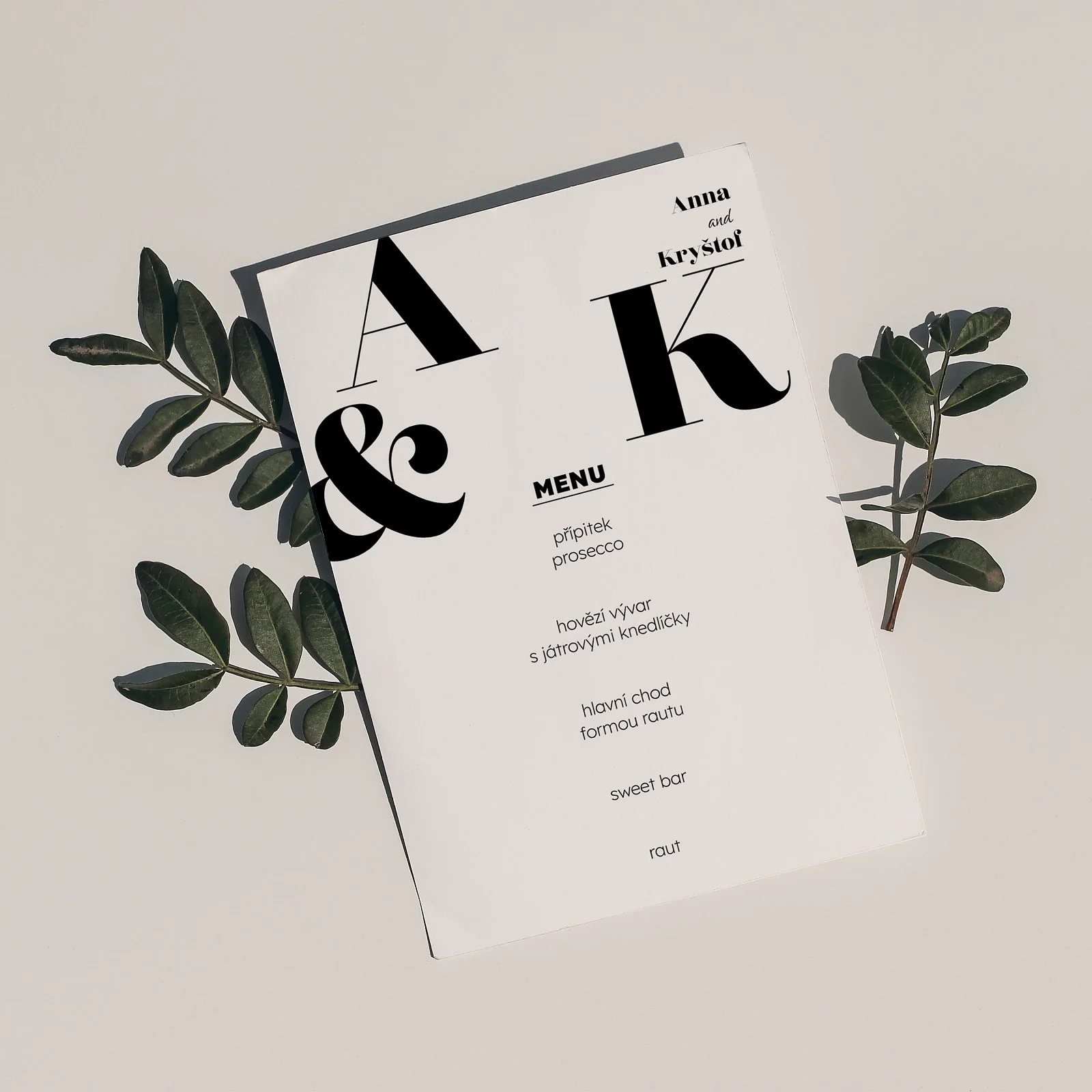 svatební menu No.9