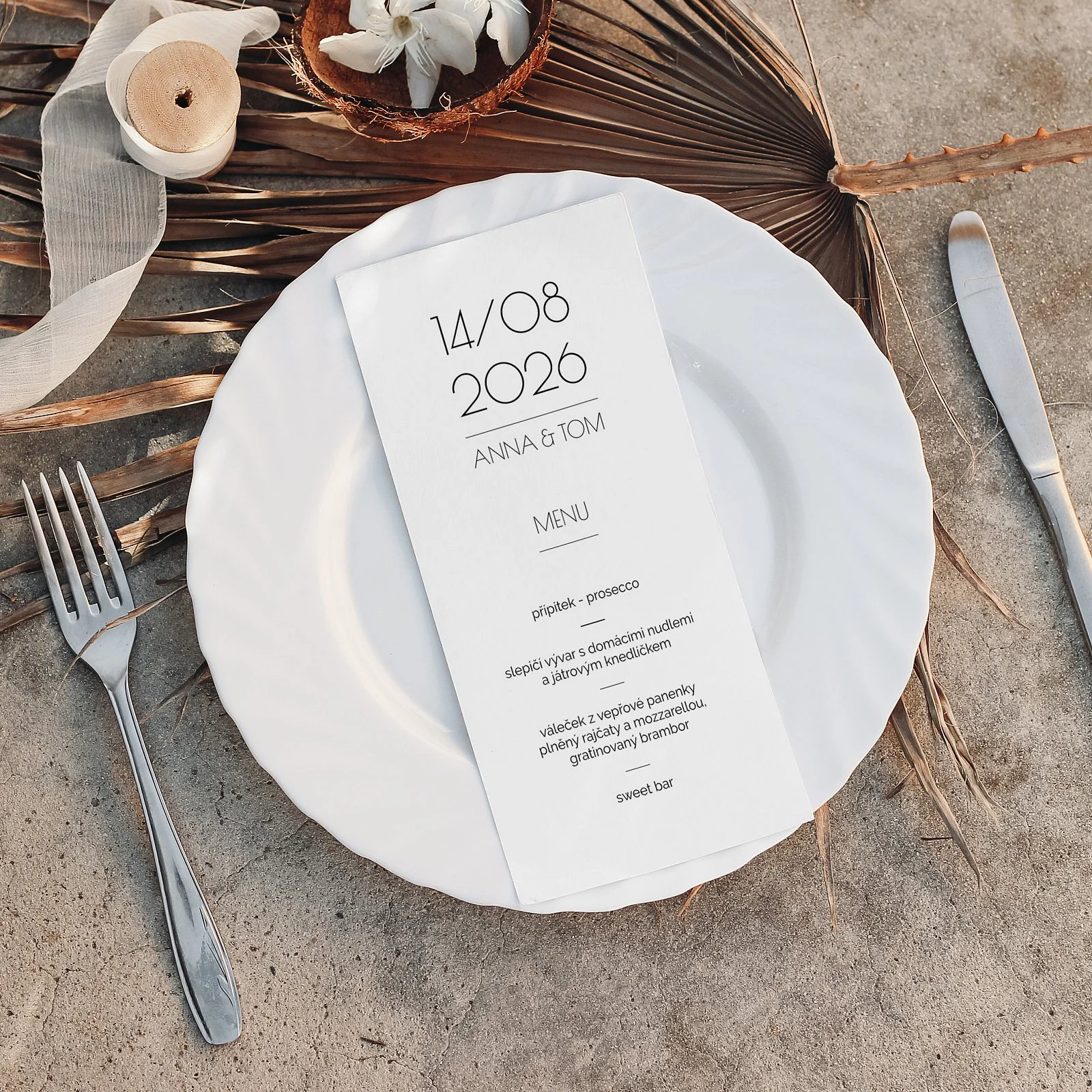 svatební menu No.2