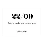 pozvání ke stolu No.18
