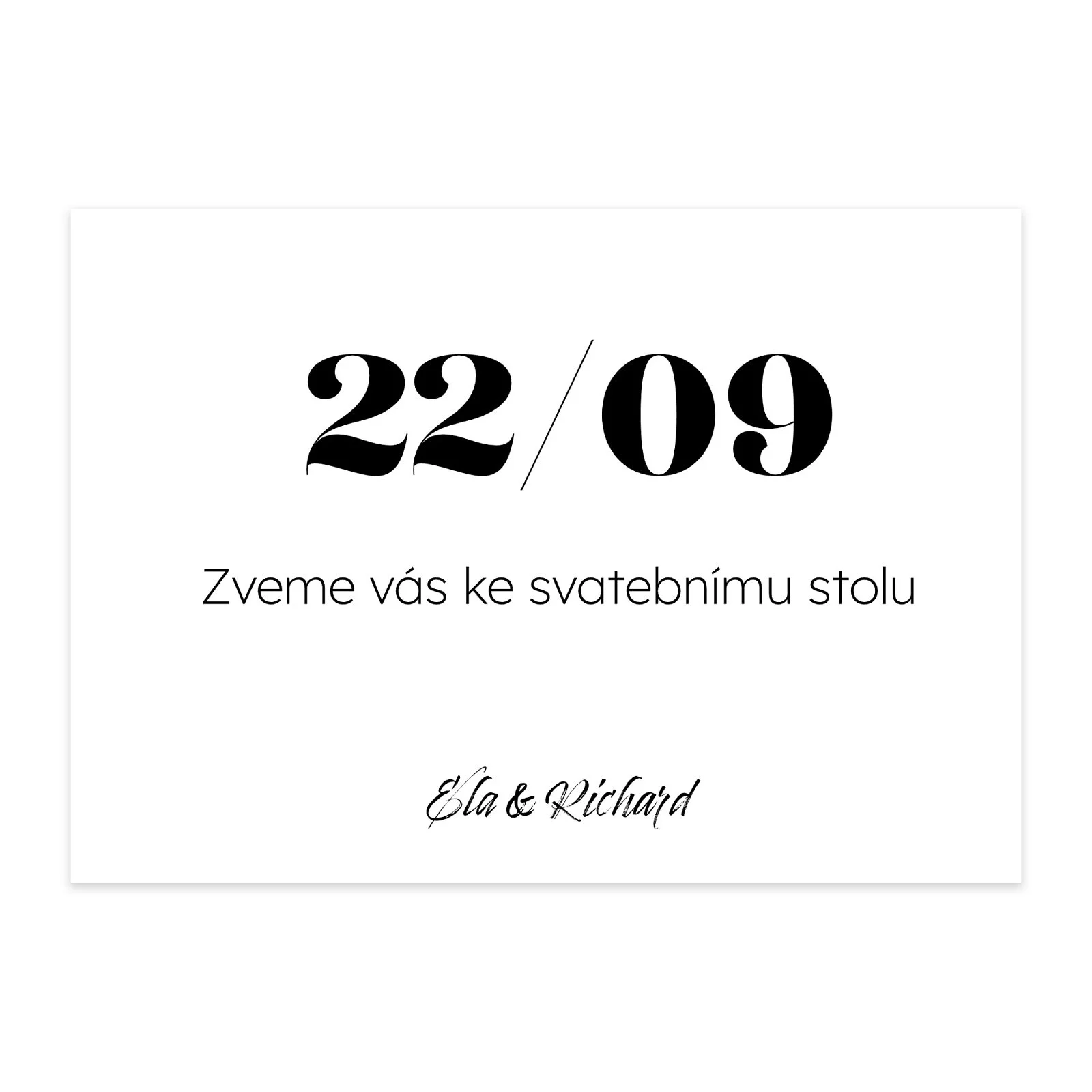 pozvání ke stolu No.18