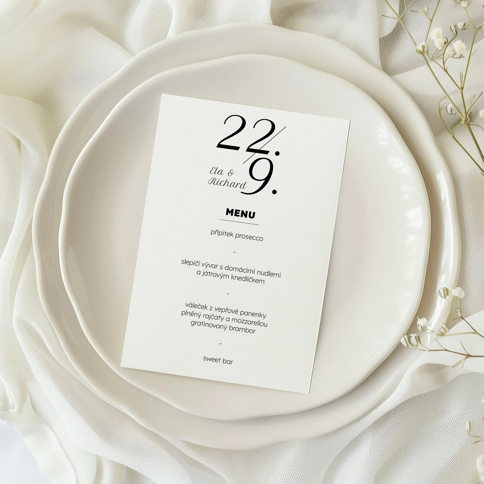 svatební menu No.17