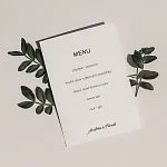 svatební menu No.1