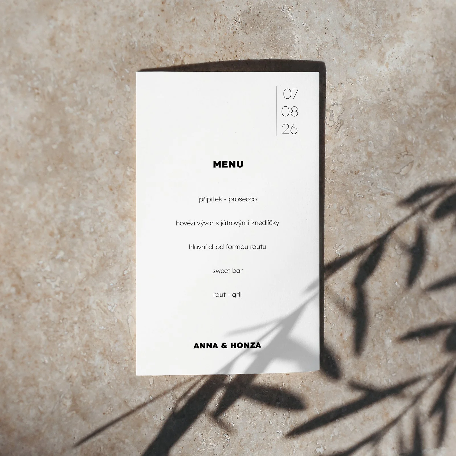 svatební menu No.5
