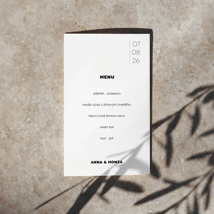 svatební menu No.5