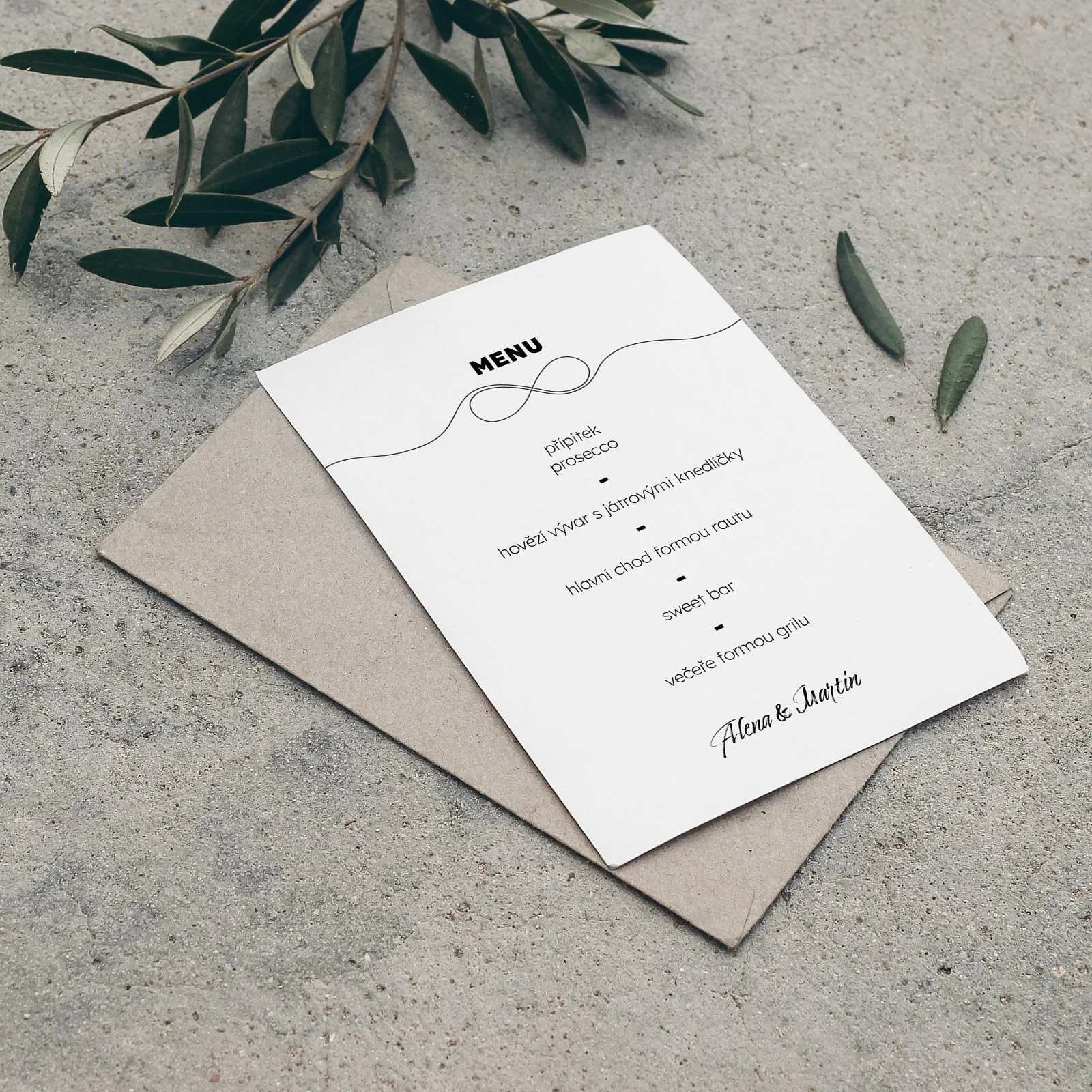 svatební menu No.14