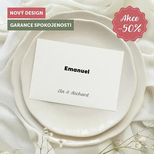 svatební jmenovka No. 17