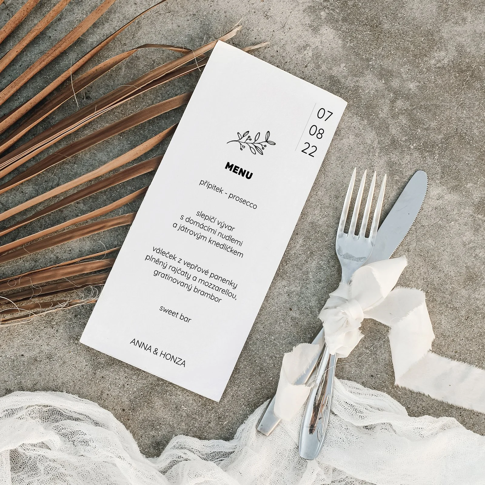 svatební menu No.8