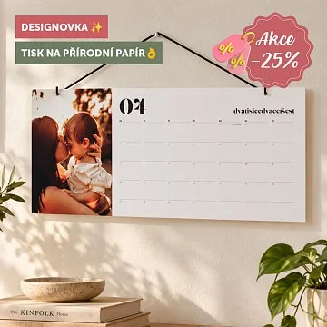 designový nástěnný kalendář