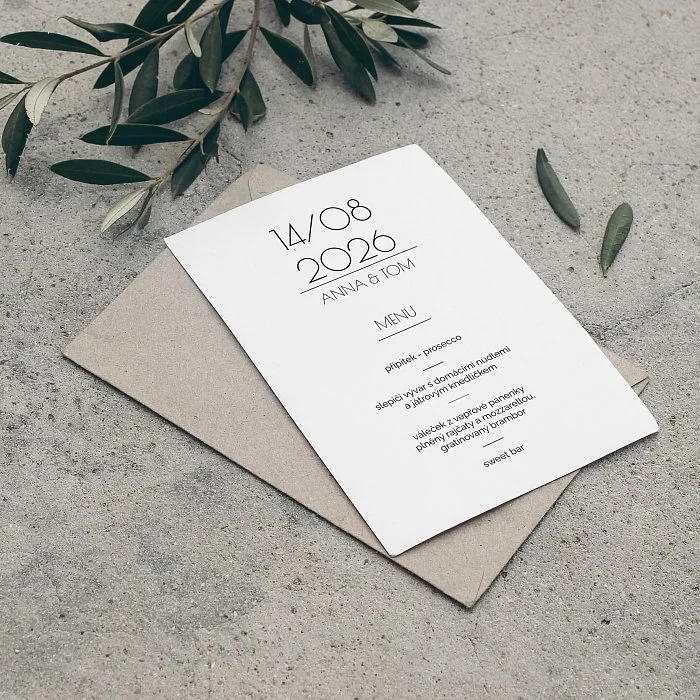 svatební menu No.2