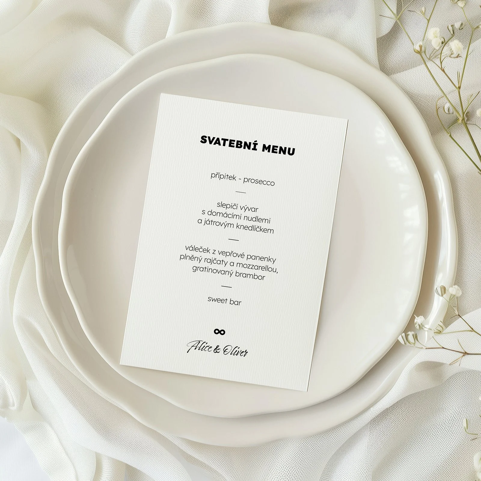 svatební menu No.3