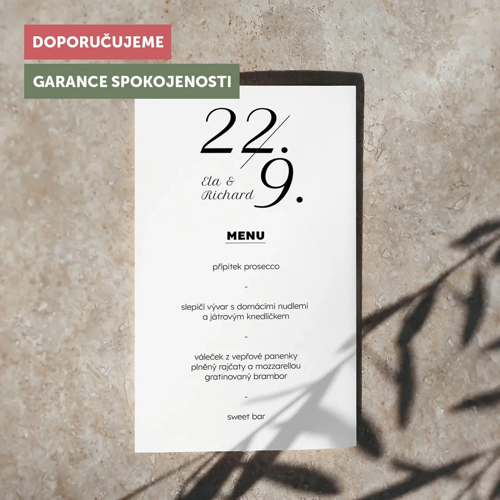 svatební menu No.17