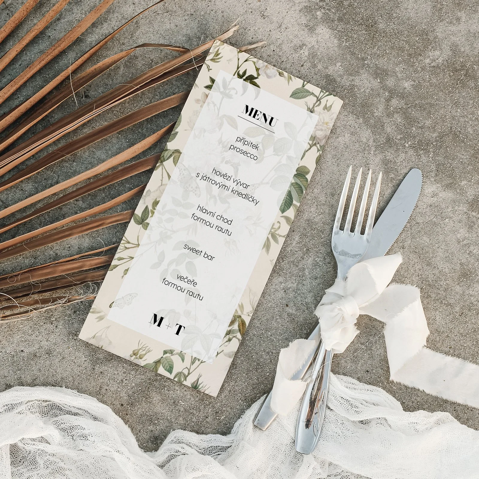 svatební menu No.16