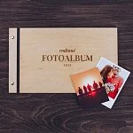 dřevěné fotoalbum
