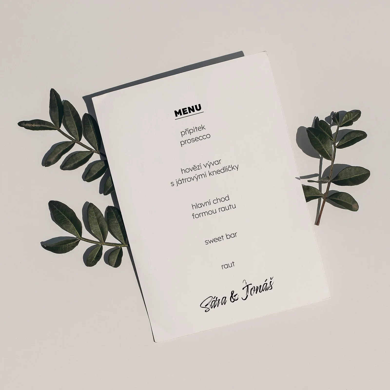 svatební menu No.7