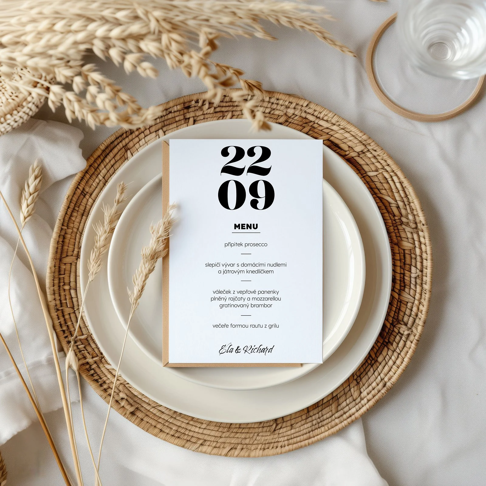 svatební menu No.18