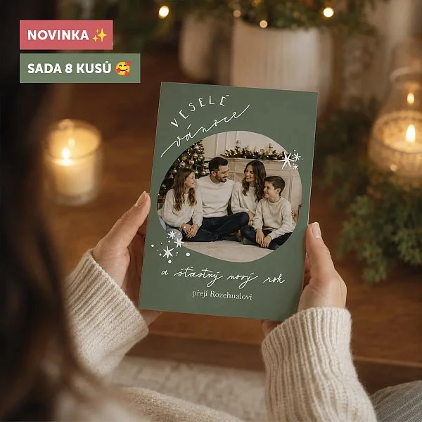 vánoční přání No.8 - SADA 8ks