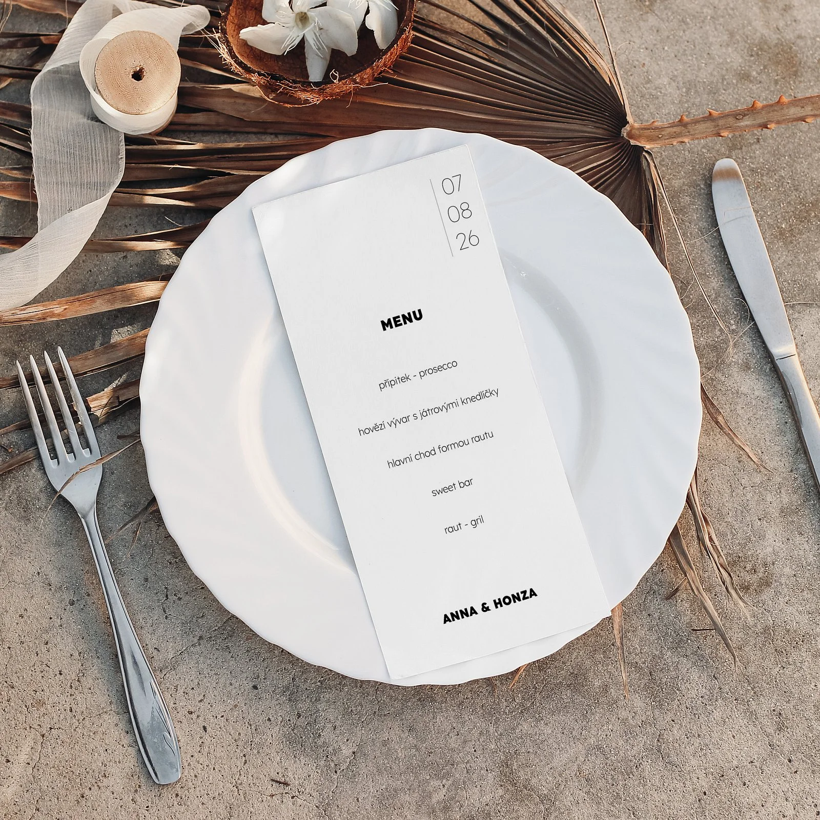 svatební menu No.5