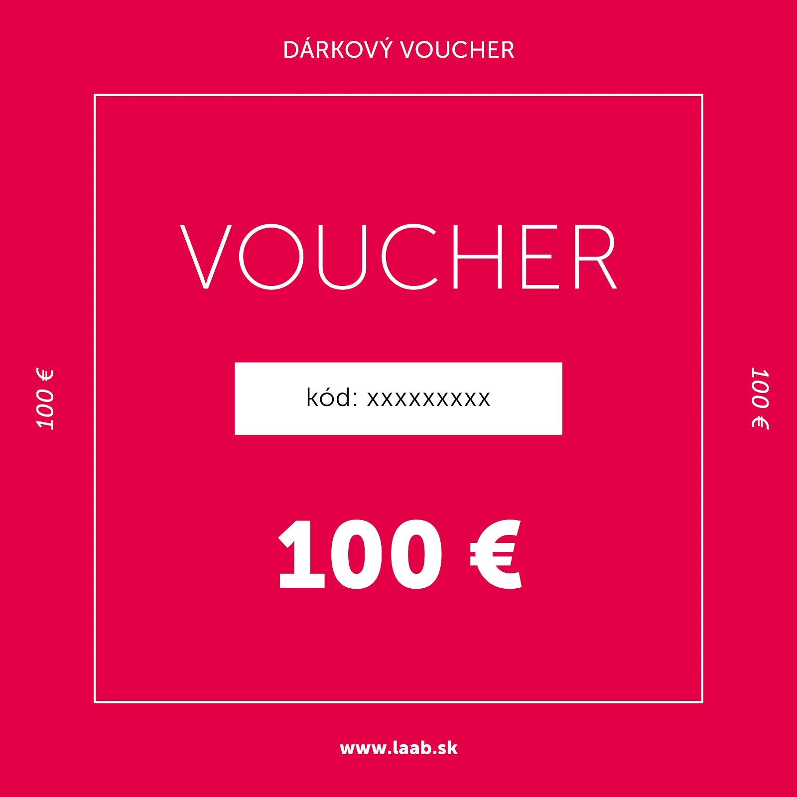 Darčekový voucher na 100 €