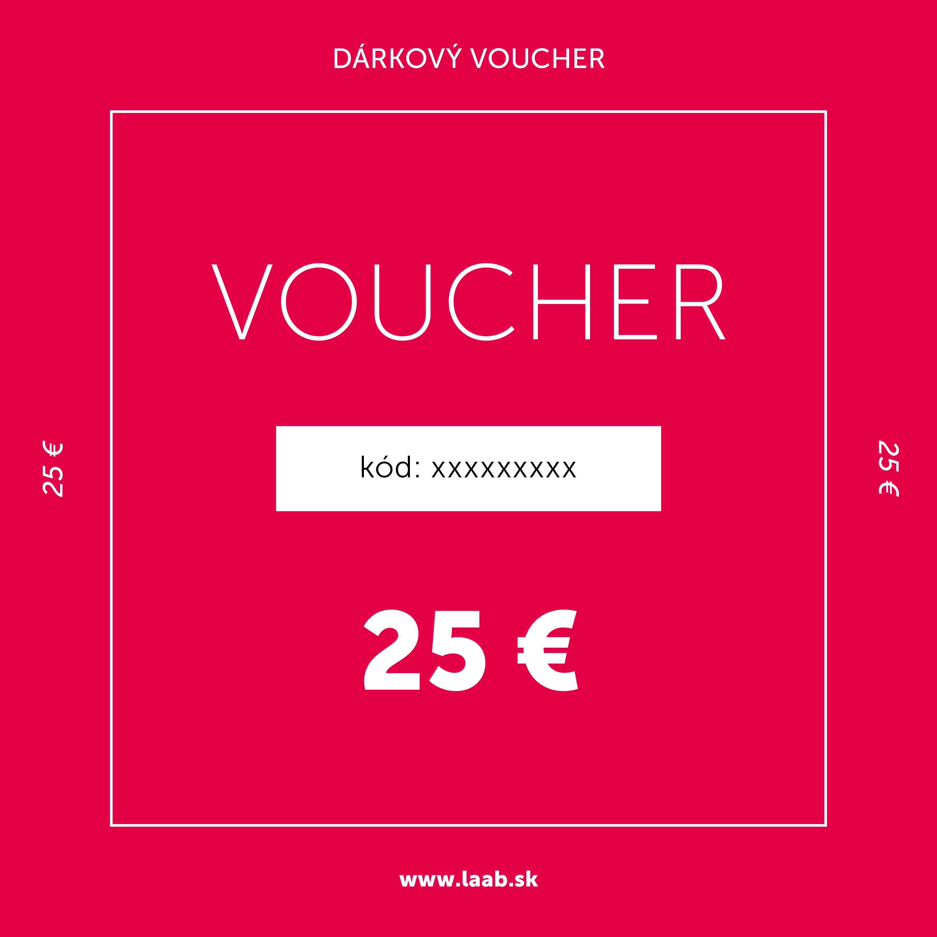 Levně Darčekový voucher na 25 €