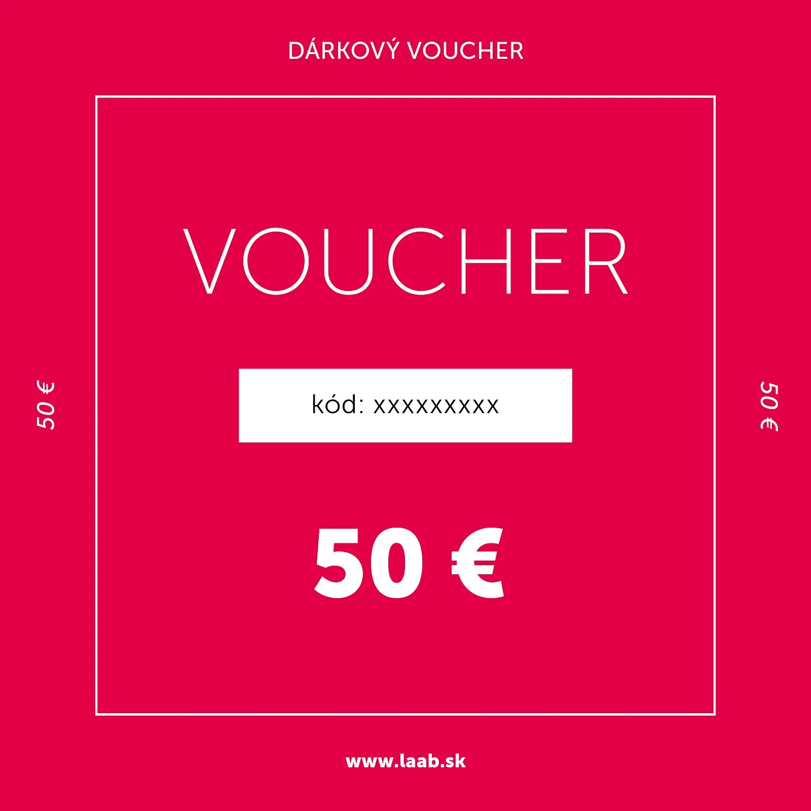 Darčekový voucher na 50 €