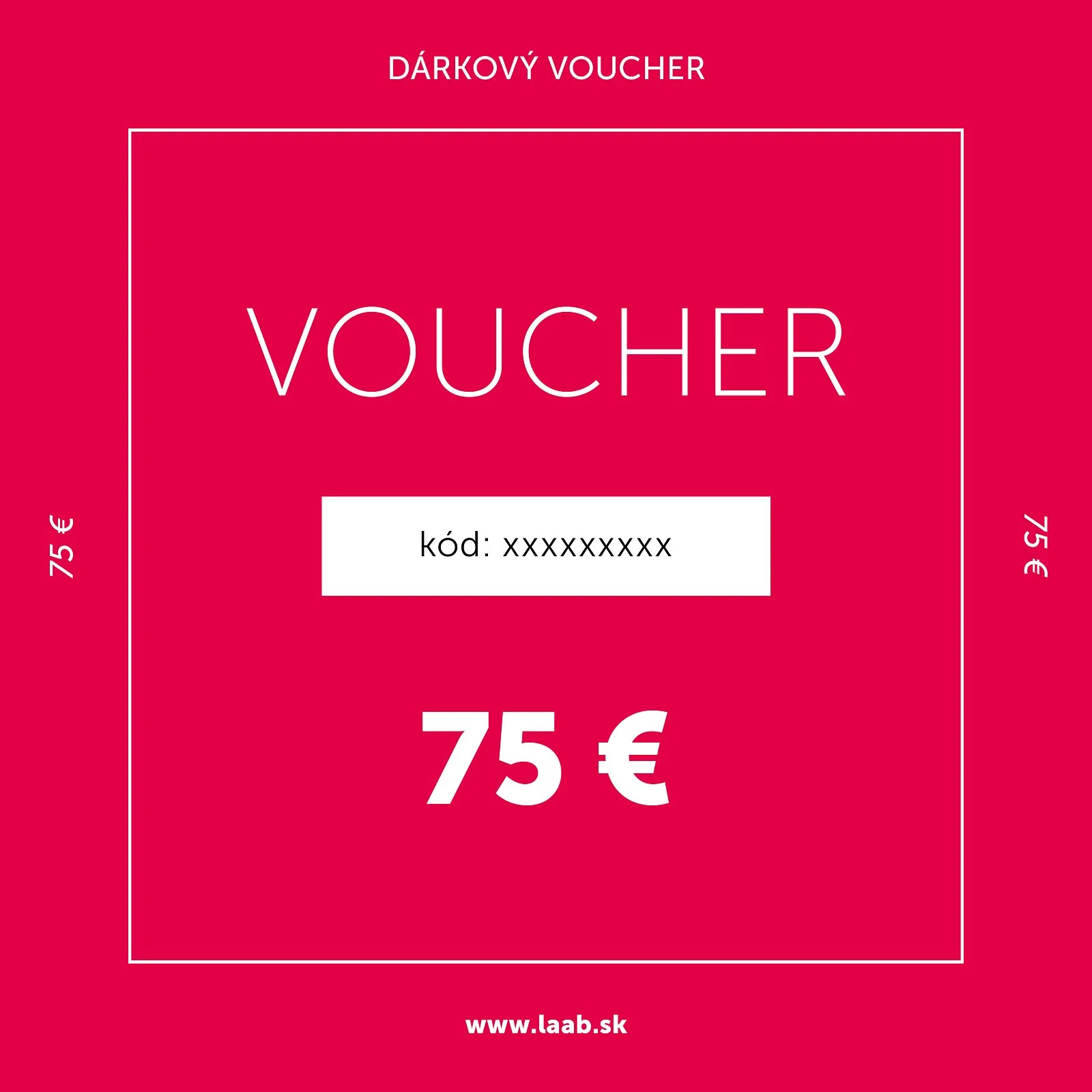 Darčekový voucher na 75 €
