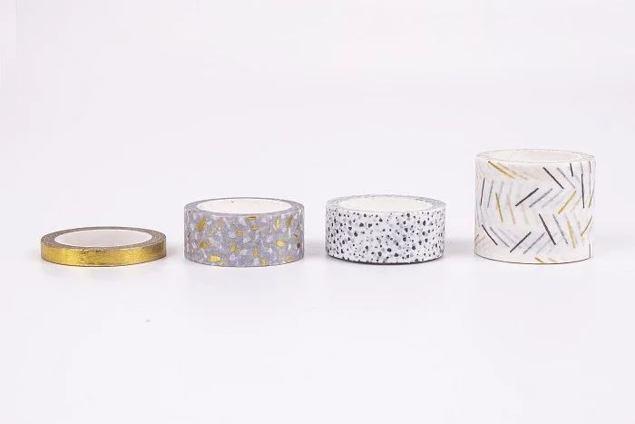 washi pásky - Metallic Mono