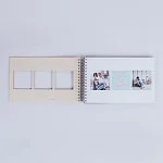 dřevěné fotoalbum s okýnky