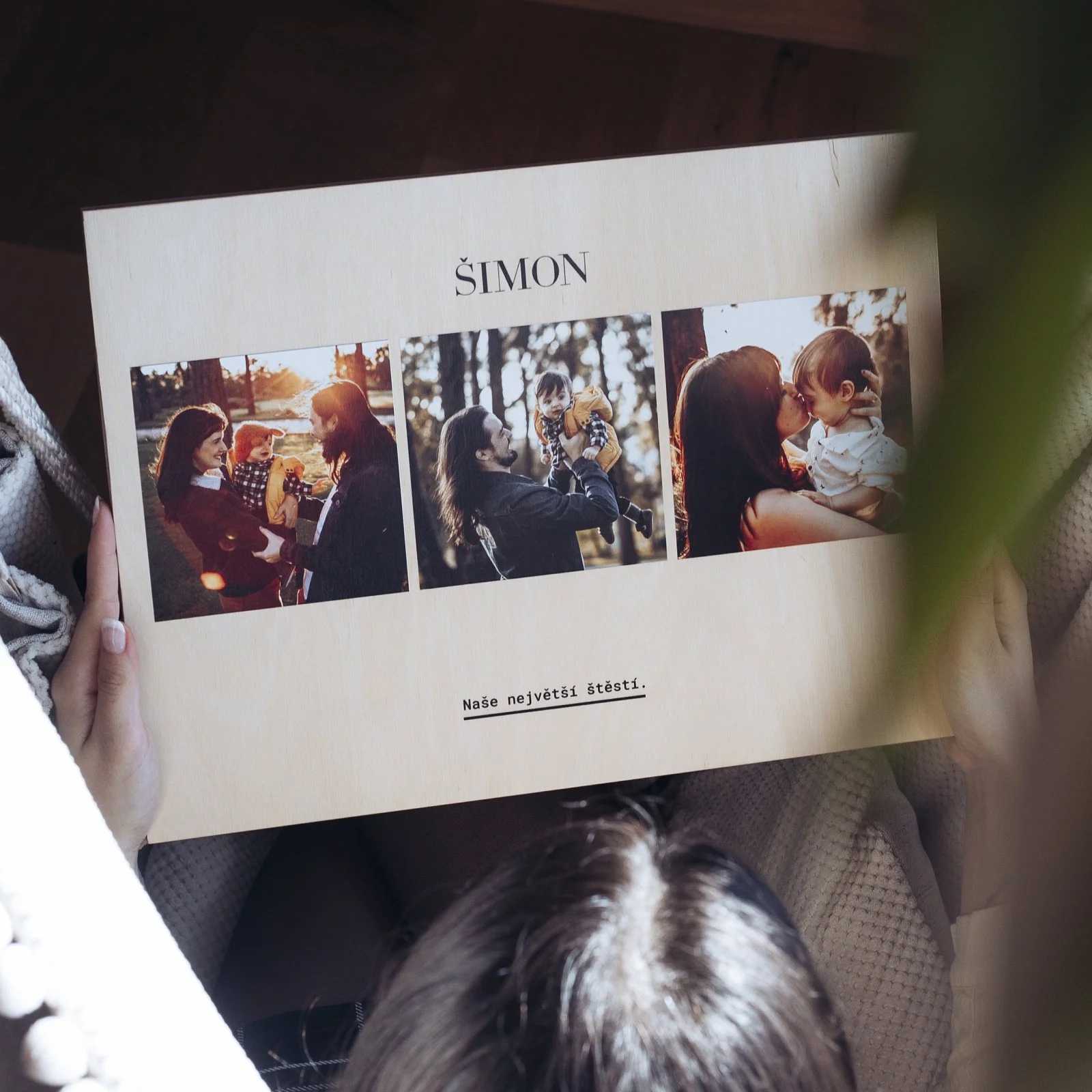 fotka na dřevo - koláž