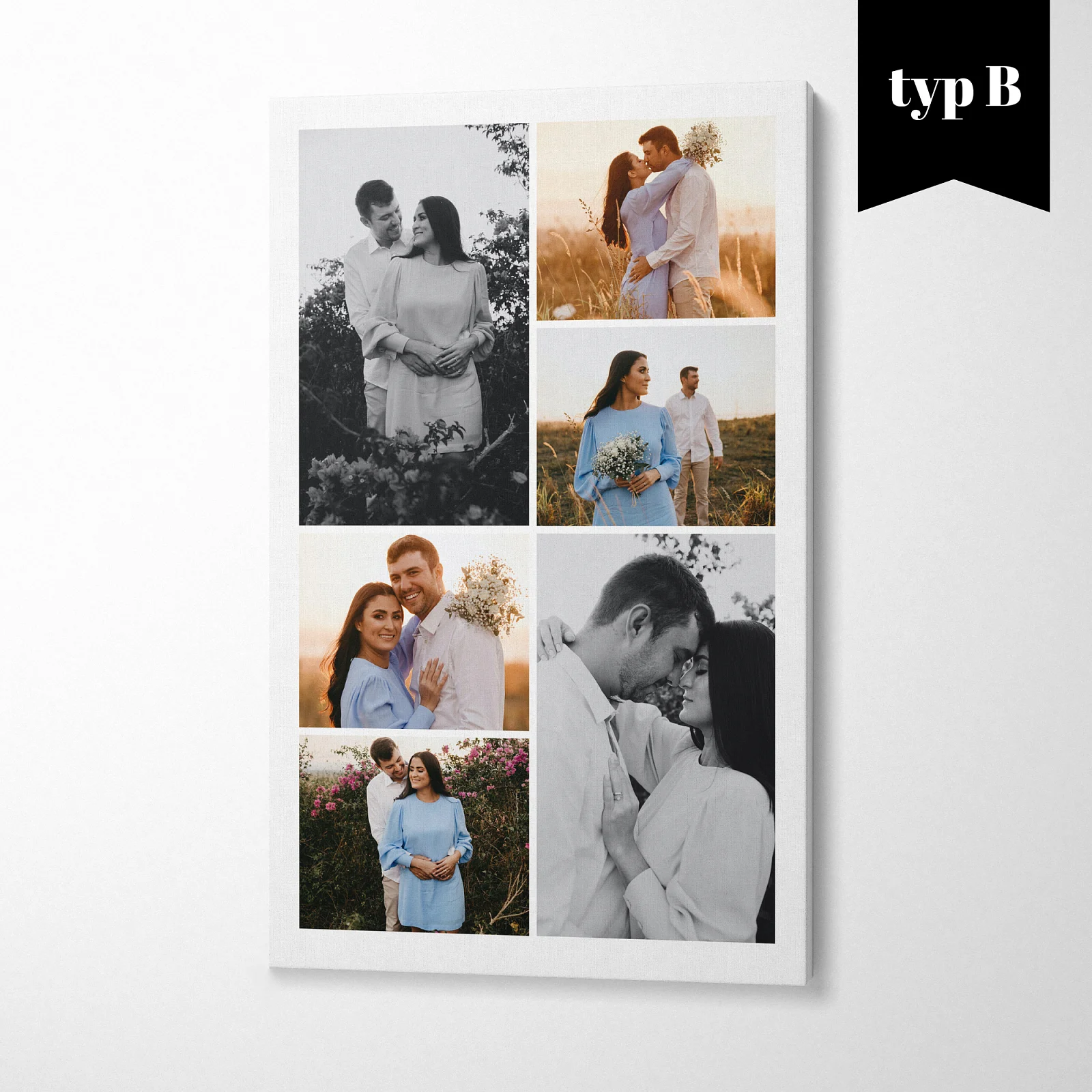 koláž na plátno