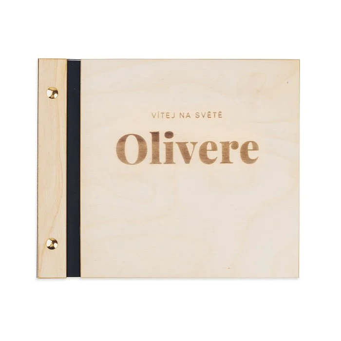 dřevěné fotoalbum Oliver