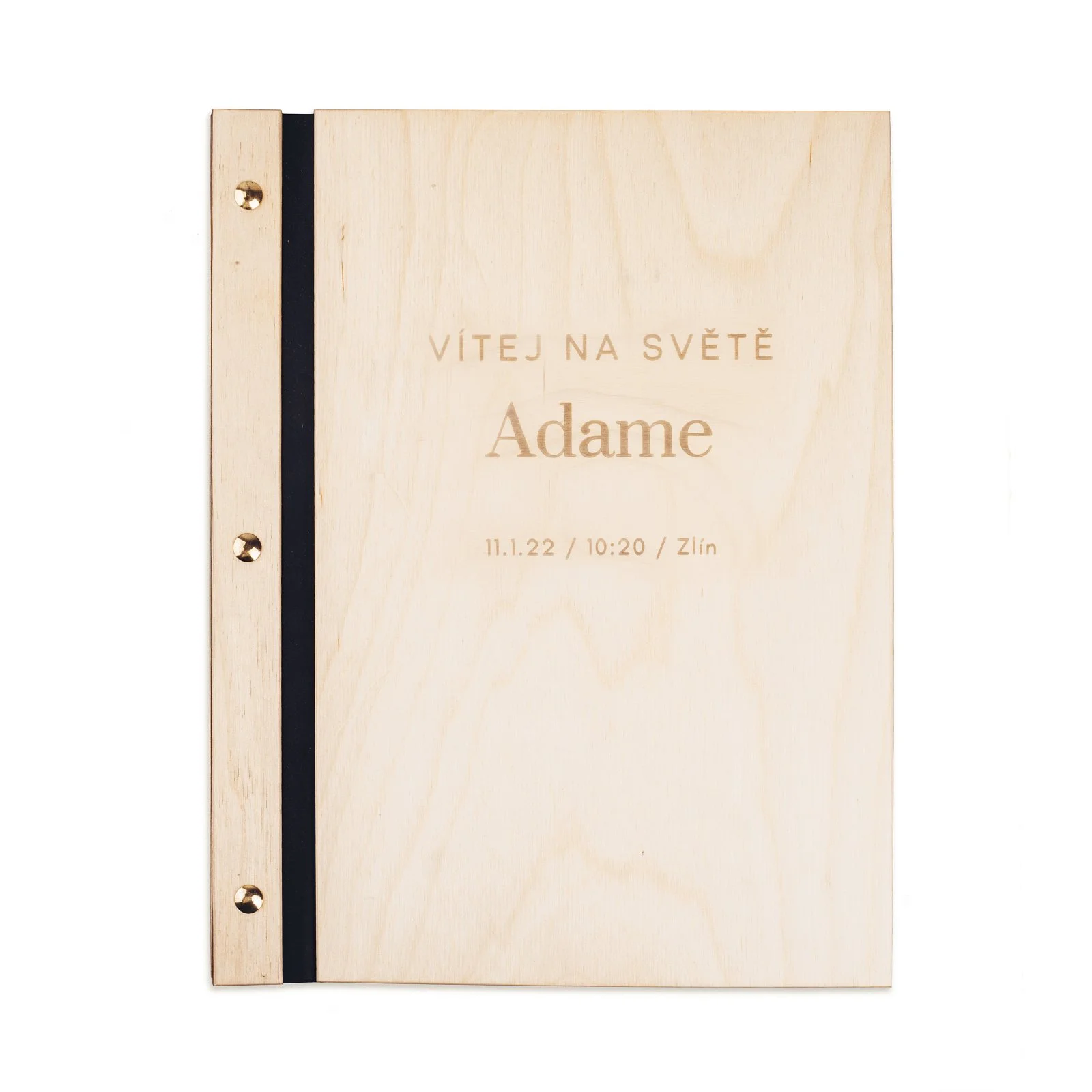 dřevěné fotoalbum Adam