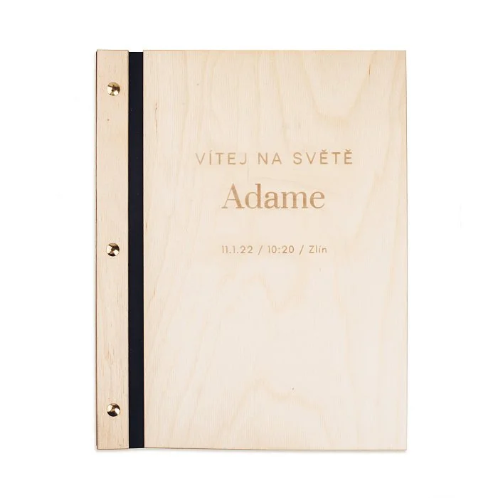 dřevěné fotoalbum Adam